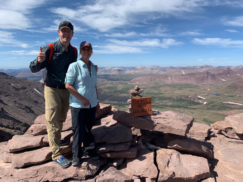 At the summit of Kings Peak