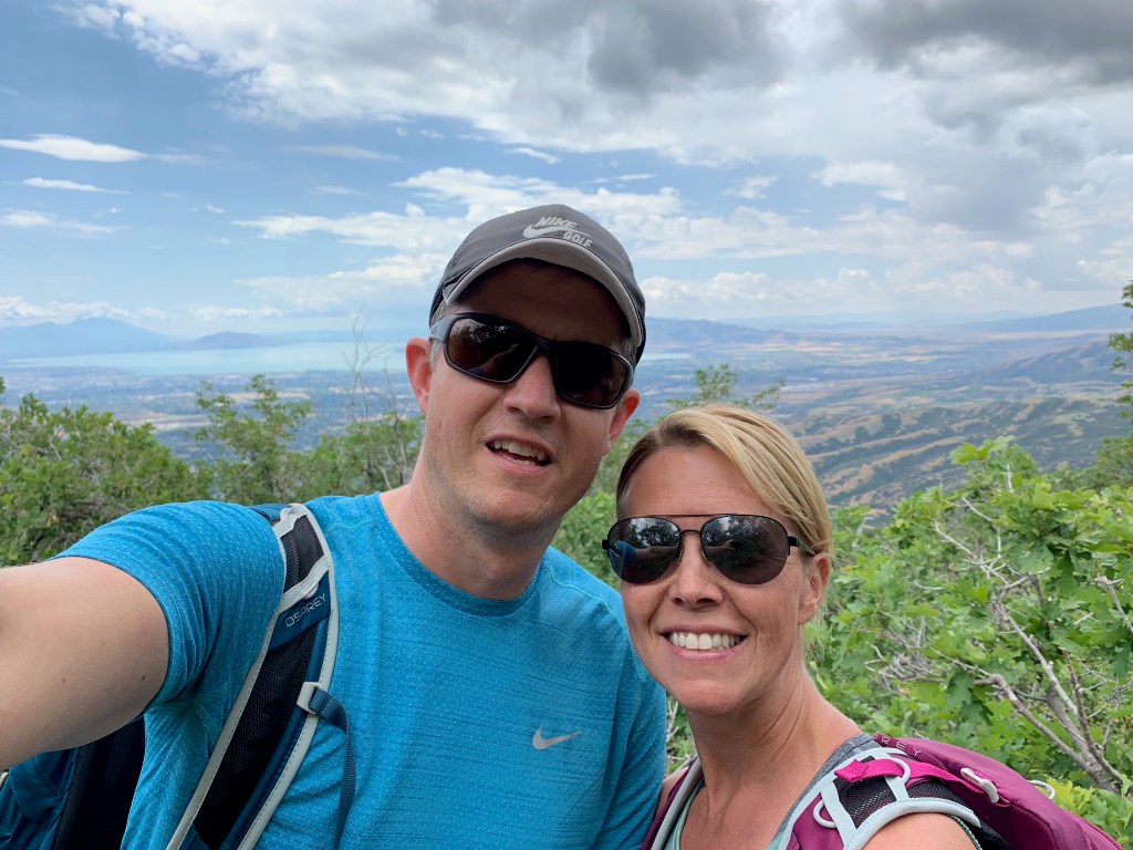 Stopping to catch our breath on the climb to the Second Hamongog
