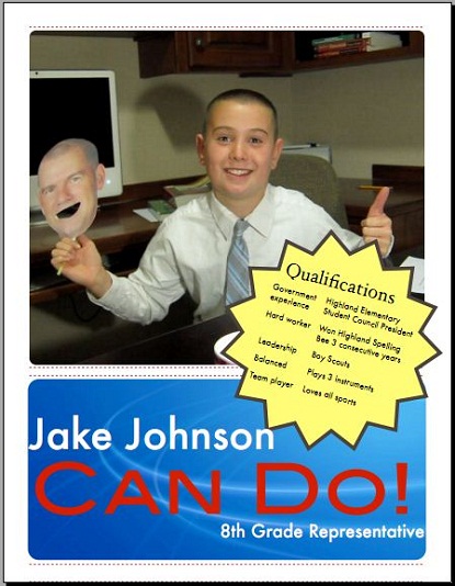 Preview of Jacob's Campaign Flyer