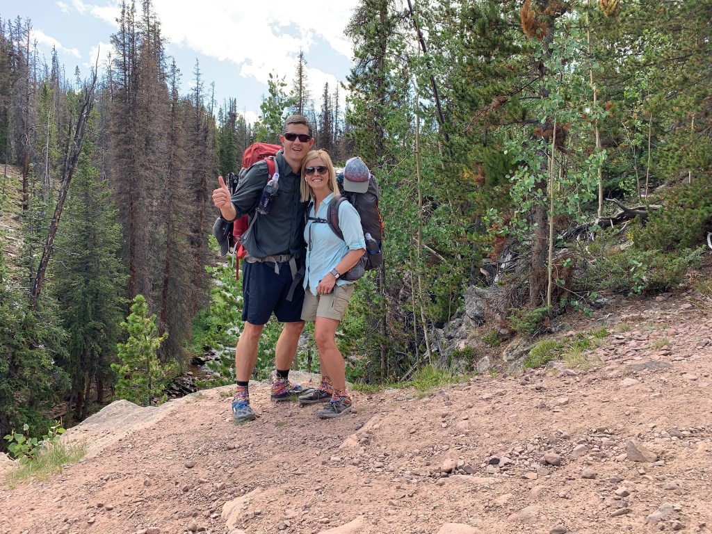 Hiking alongside Henry's Fork toward Kings Peak