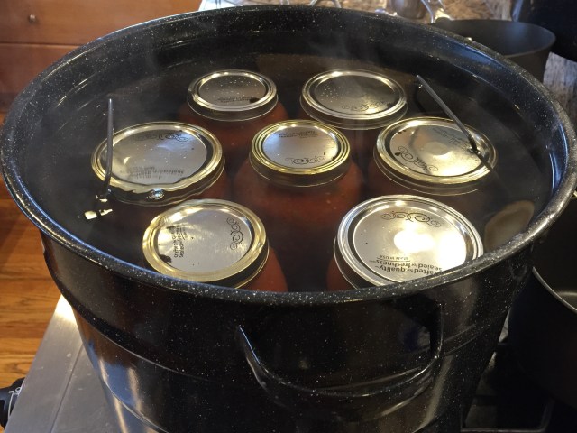 Boiling canned salsa