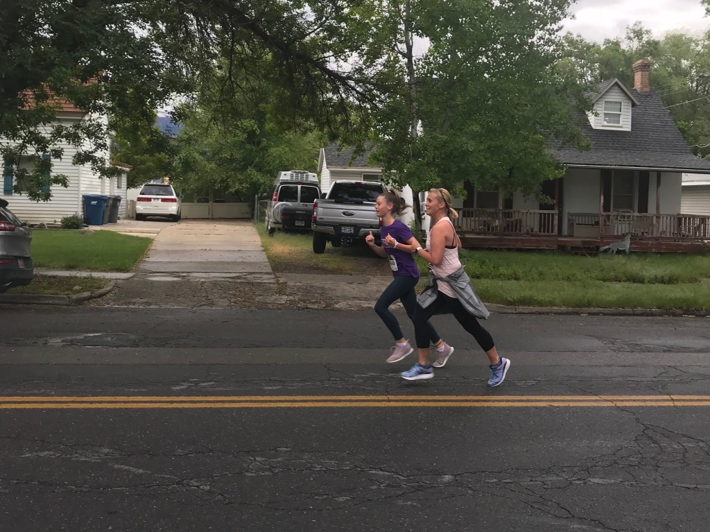 Manina and Claire finishing strong