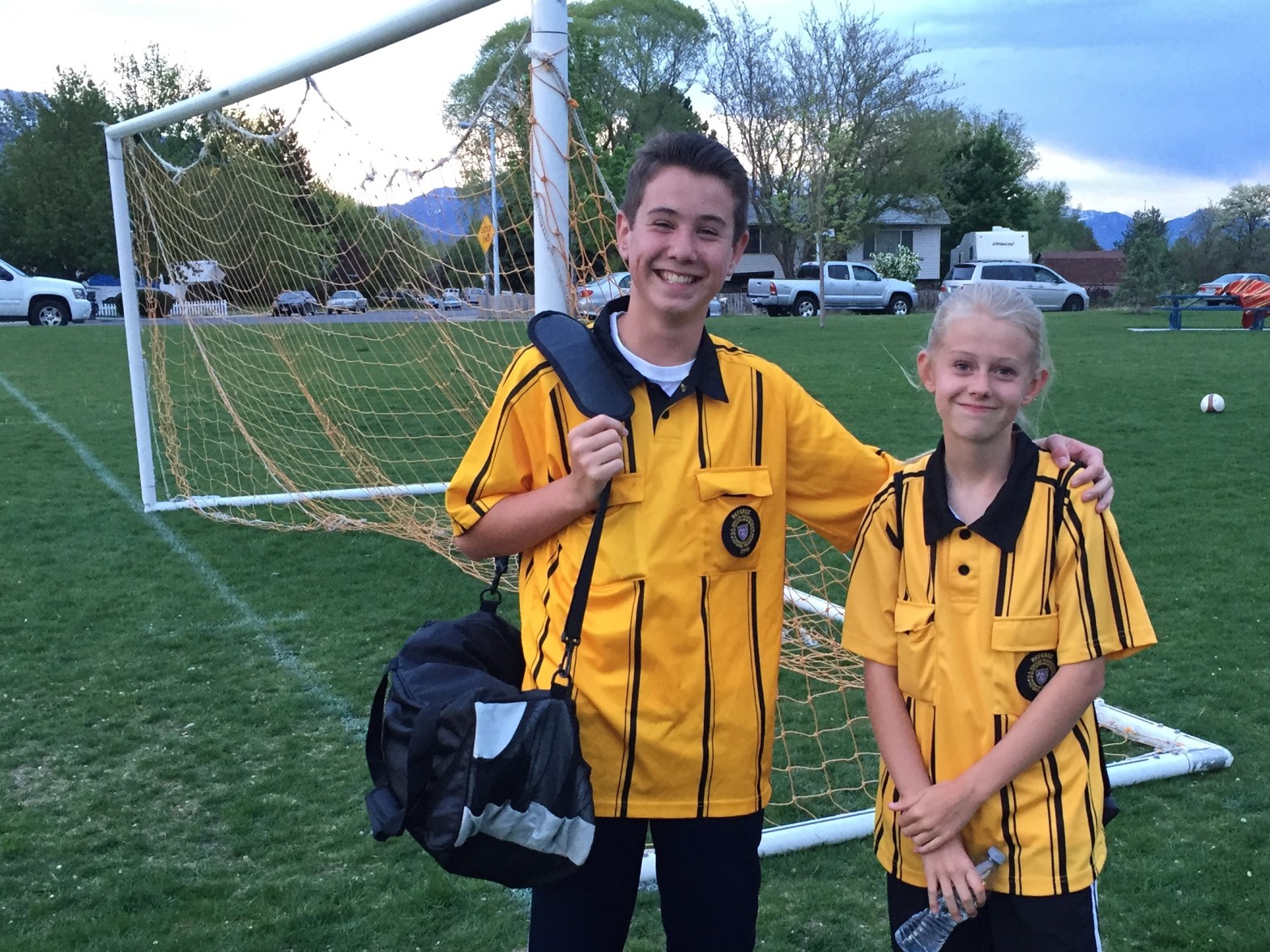 Jacob and Megan have worked hard as soccer referees this spring