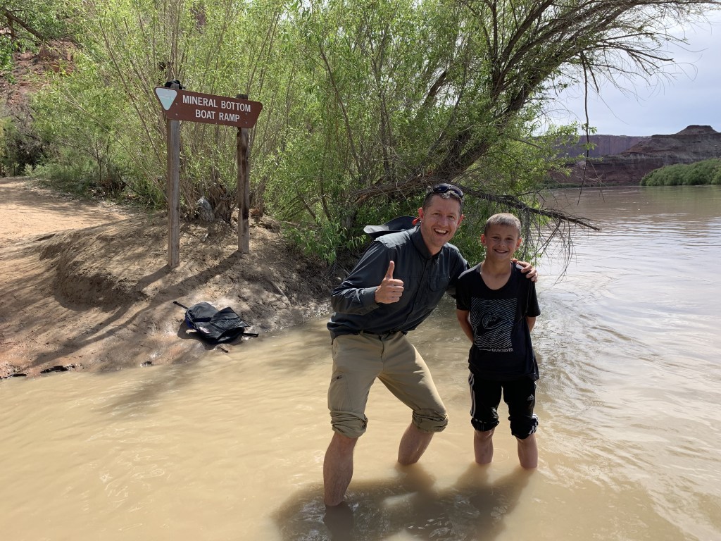 Drew and Seth at the finish line