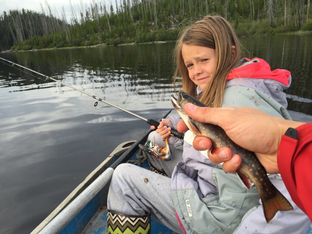 Katelyn's first fish